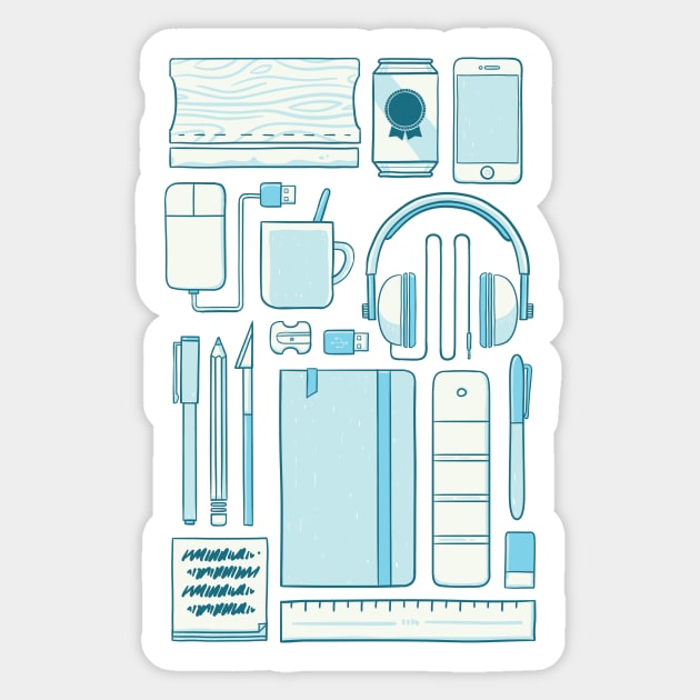 Designers Toolkit Sticker by jetpacksandrollerskates